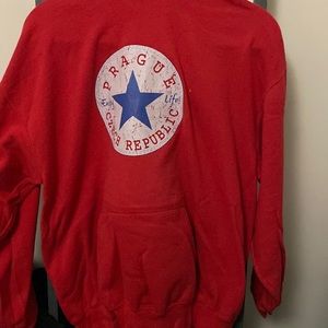 Red “Prague” Hoodie